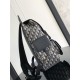 Dior Maxi Gallop Backpack Dior Oblique Jacquard with Grained Calfskin High