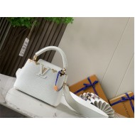 Louis Vuitton CAPUCINES MINI Taurillon White M56669 High