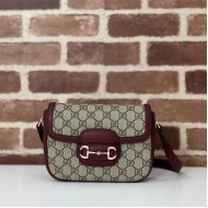 Gucci Horsebit 1955 mini bag 815205 Burgundy High