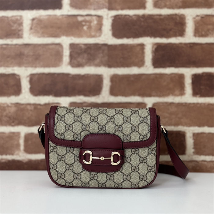 Gucci Horsebit 1955 mini bag 815205 Burgundy High