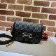 Gucci Horsebit 1955 mini bag 658574 Denim Black High