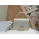 30 Montaigne Avenue Top Handle Bag Medium Calfskin Latte High