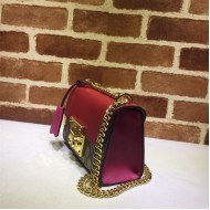 Gucci Padlock small GG shoulder bag 409487 Red High