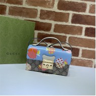 Gucci Padlock Mini bag 652683 Print Blue High