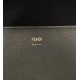 MEDIUM Fendi SUNSHINE Leather & Elaphe Shopper Black High