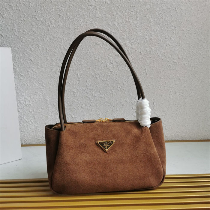 Prada Medium suede shoulder bag 1BA444 High