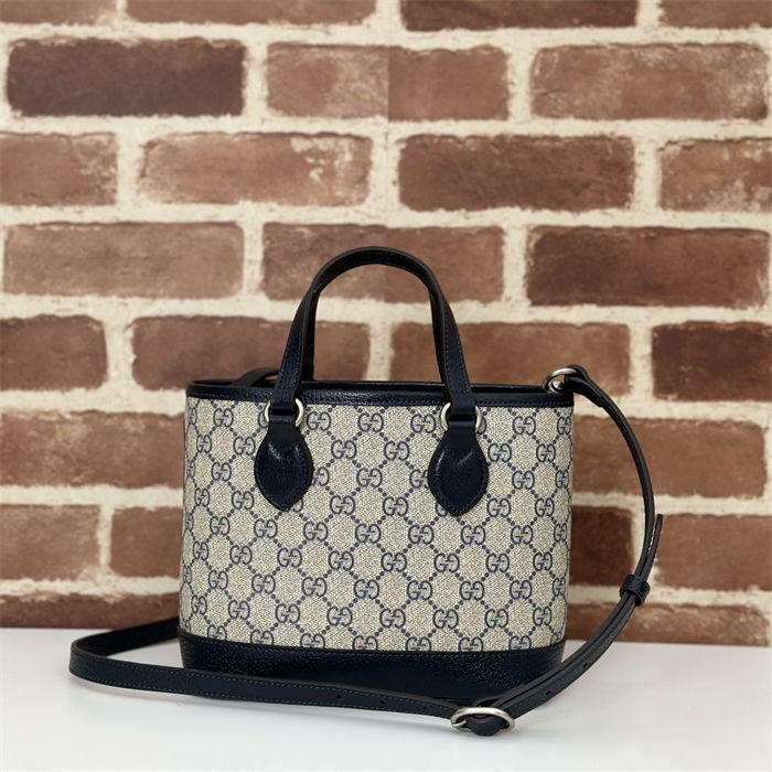 Gucci OPHIDIA MINI TOTE BAG GG Supreme canvas 811716 Blue High