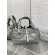 DIOR TOUJOURS BAG SMALL Macrocannage Calfskin Stone Gray High