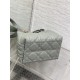 DIOR TOUJOURS BAG SMALL Macrocannage Calfskin Stone Gray High