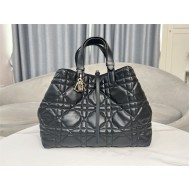 DIOR TOUJOURS BAG LARGE Macrocannage Calfskin Black High