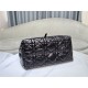 DIOR TOUJOURS BAG LARGE Macrocannage Crinkled Calfskin Black High