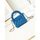 Chanel CLUTCH WITH CHAIN AP3435 Shiny Aged Calfskin & Gold-Tone Metal Blue-Royal High