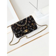 EVENING BAG AS4561 Sequins & Gold-Tone Metal A