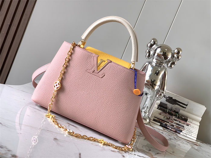 Louis Vuitton Capucines MM Bag Taurillon Leather M20708 Pink High