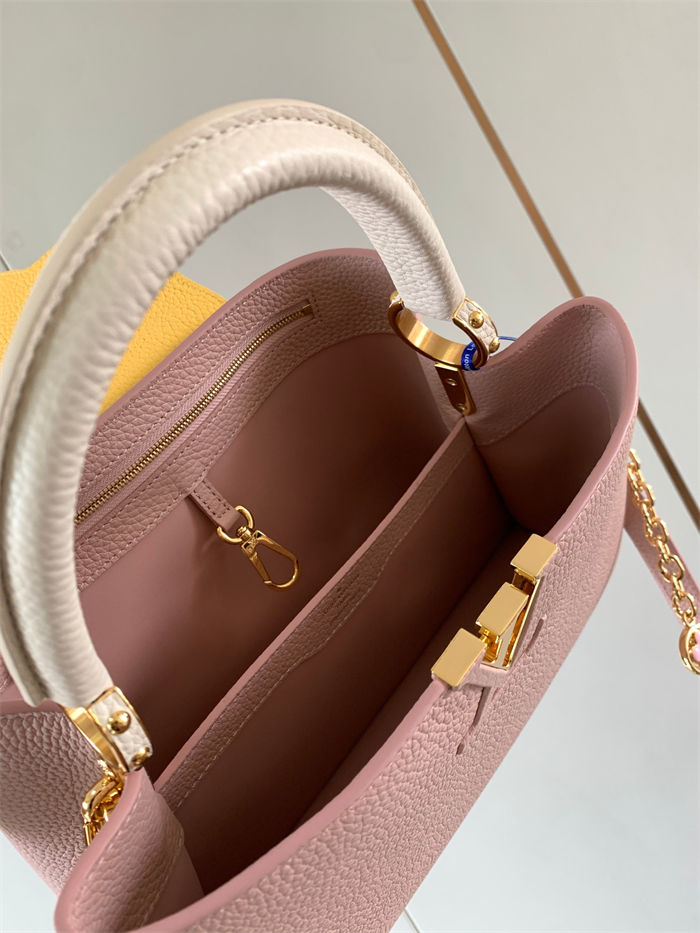 Louis Vuitton Capucines MM Bag Taurillon Leather M20708 Pink High