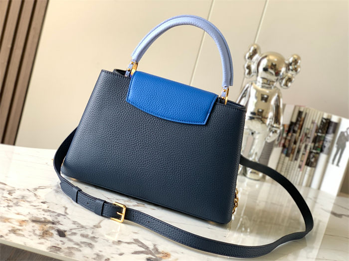 Louis Vuitton Capucines MM Bag Taurillon Leather M20708 Blue High