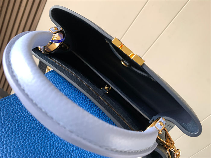 Louis Vuitton Capucines MM Bag Taurillon Leather M20708 Blue High