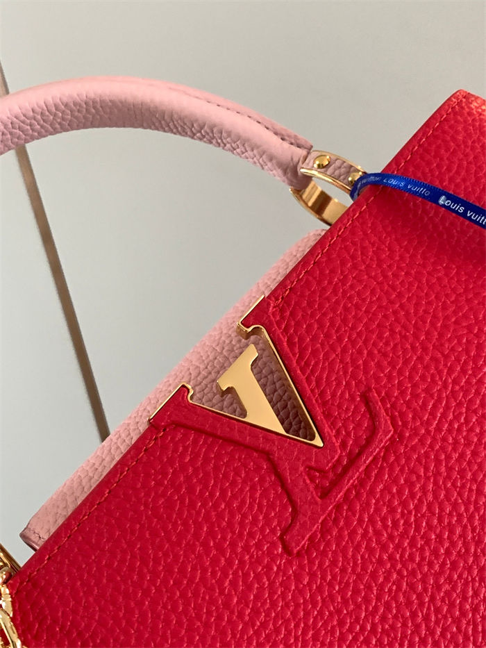 Louis Vuitton Capucines MM Bag Taurillon Leather M20708 Red High