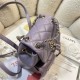 Chanel SMALL BACKPACK AS3787 Grained Shiny Calfskin & Gold-Tone Metal Purple A