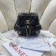 Chanel SMALL BACKPACK AS3787 Calfskin & Gold-Tone Metal Black A