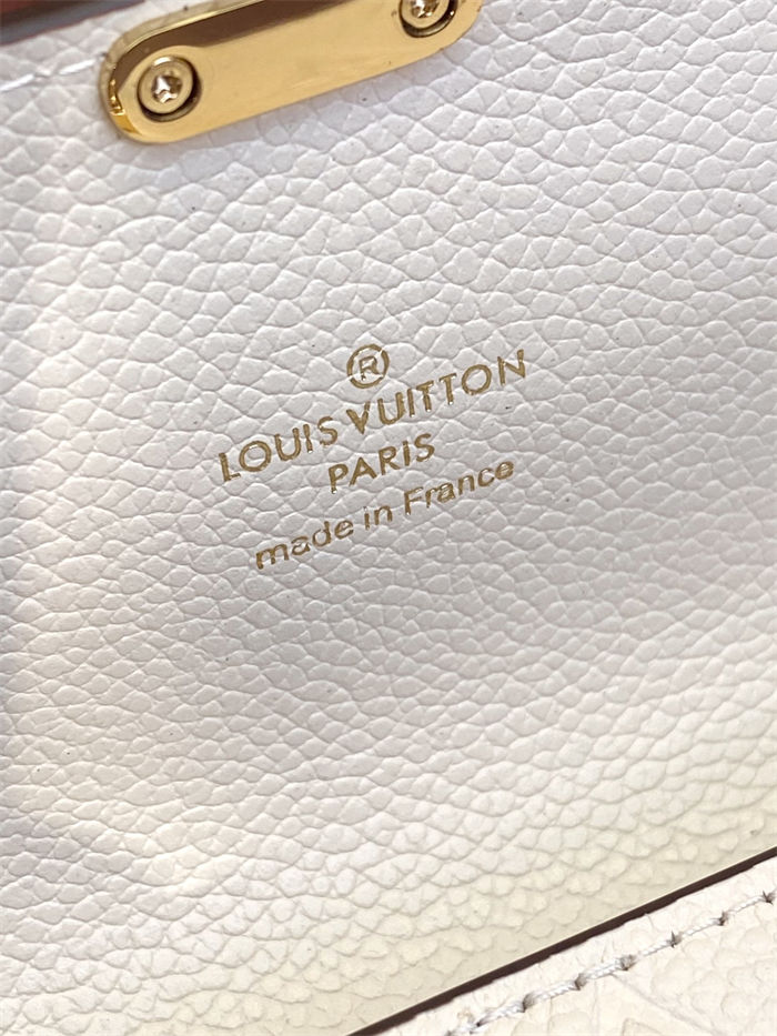 Louis Vuitton SARAH WALLET Monogram Empreinte M83276 White High