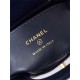 Chanel CLUTCH WITH CHAIN AP3435 Shiny Aged Calfskin & Gold-Tone Metal Navy High