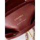 Chanel CLUTCH WITH CHAIN AP3435 Shiny Aged Calfskin & Gold-Tone Metal Brown High