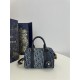 Dior Groove 20 Bag Dior Oblique Jacquard Denim High