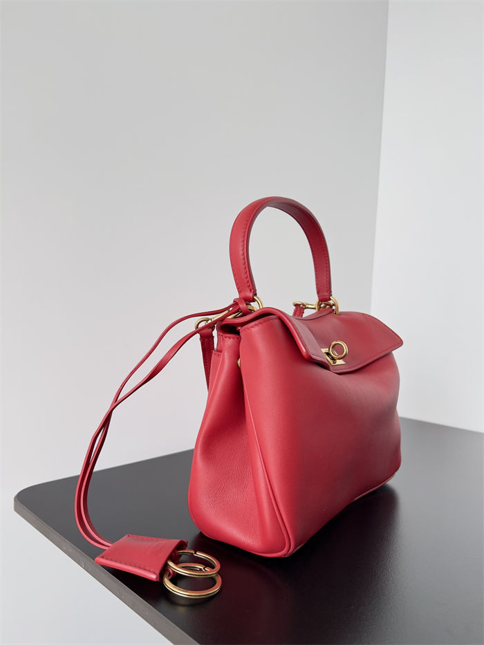 WOMEN'S RODEO MINI HANDBAG smooth calfskin Red High