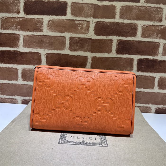 Gucci JUMBO GG POUCH 739490 Orange High