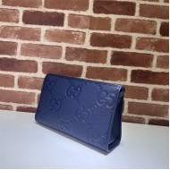 Gucci JUMBO GG POUCH 739490 Blue High