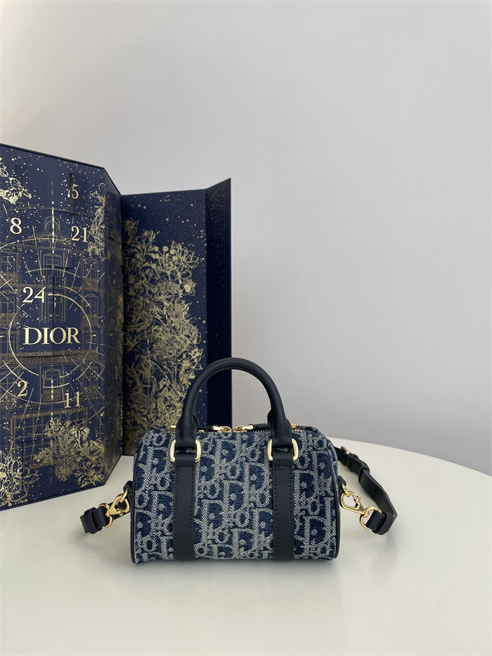 Dior Groove 16 Mini Bag Dior Oblique Jacquard Denim High