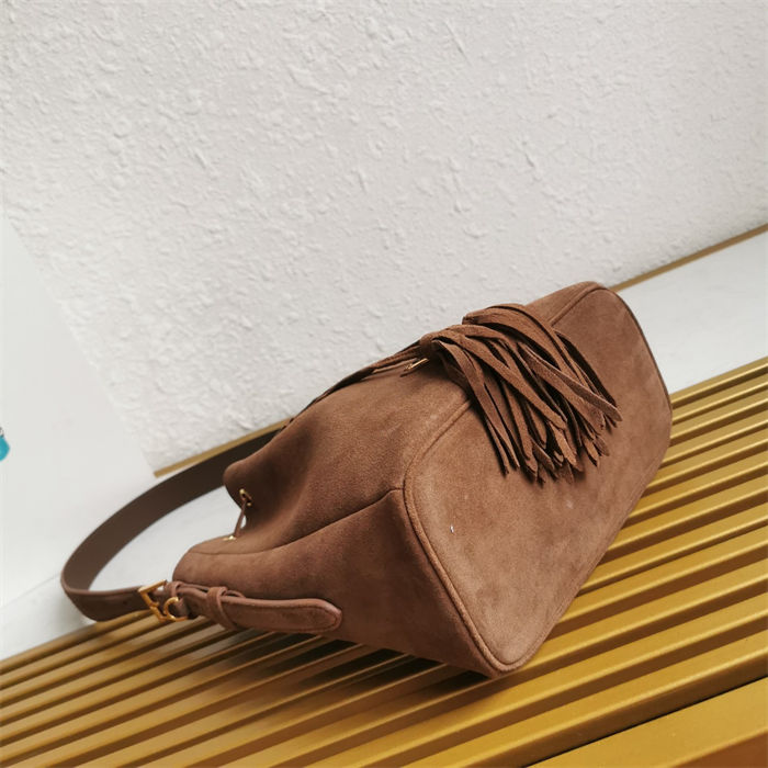 Prada Suede bucket bag 1BE079 High