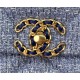 Large Chanel 19 Flap Bag Tweed Gold-Tone Blue High