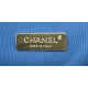 Large Chanel 19 Flap Bag Denim Gold-Tone Blue High