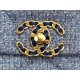 Chanel 19 Flap Bag Tweed Gold-Tone Blue High