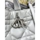 DIOR TOUJOURS BAG LARGE Macrocannage Calfskin Grey High