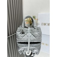 DIOR TOUJOURS BAG SMALL Macrocannage Calfskin Grey High