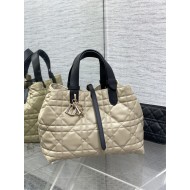 DIOR TOUJOURS BAG MEDIUM Macrocannage Calfskin Rope Beige High