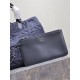 DIOR TOUJOURS BAG LARGE Graphic Cannage Denim Blue High