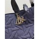 DIOR TOUJOURS BAG LARGE Graphic Cannage Denim Blue High