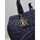 DIOR TOUJOURS BAG MEDIUM Graphic Cannage Denim Blue High