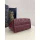 DIOR TOUJOURS BAG MEDIUM Macrocannage Calfskin Burgundy High