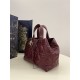 DIOR TOUJOURS BAG MEDIUM Macrocannage Calfskin Burgundy High