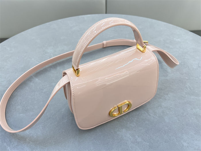 30 Montaigne Avenue Top Handle Bag Medium Calfskin Pink High