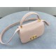 30 Montaigne Avenue Top Handle Bag Medium Calfskin Pink High