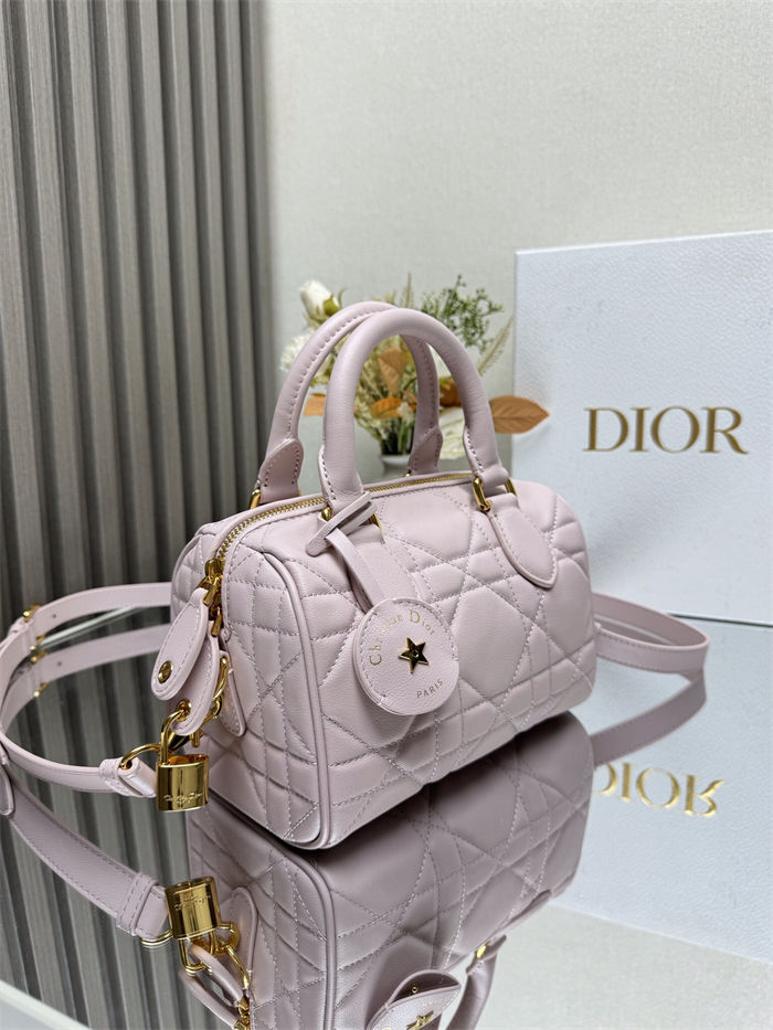 Dior Groove 20 Bag Macrocannage Calfskin Pink High