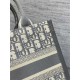 SMALL Dior BOOK TOTE Dior Oblique Jacquard Grey With Strap High