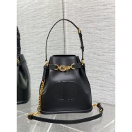 C'est Dior Bag Medium CD-Embossed Calfskin Black High