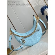 Louis Vuitton LOOP Handbag Ostrich leather N85900 Blue High